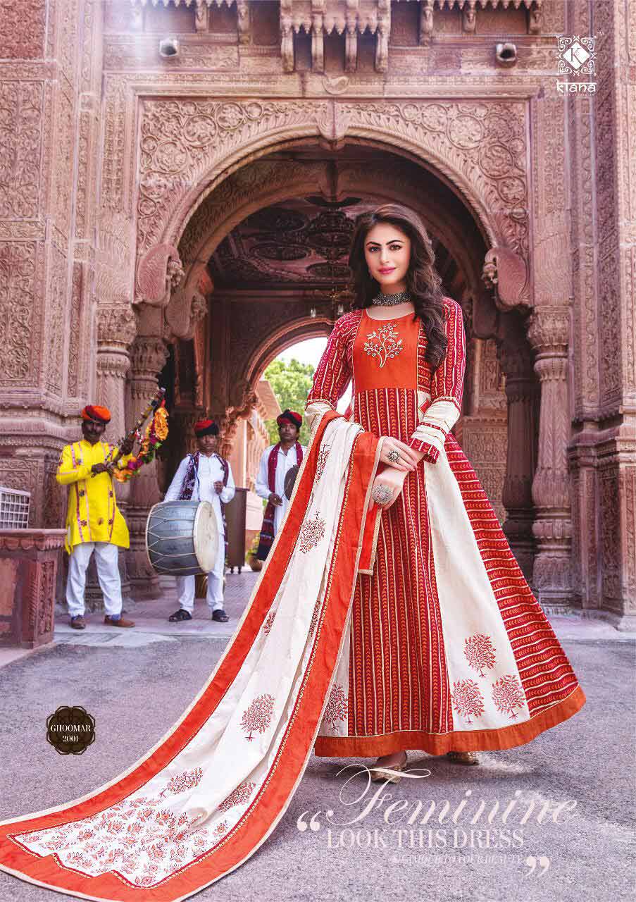 Ghoomar Vol-2 Kiana Lawn Cotton Embroidery Kurti Ghoomar Vol-2 Kiana Lawn Cotton Embroidery Kurti